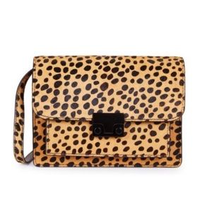 Loeffler Randall Mini Leopard Crossbody Bag